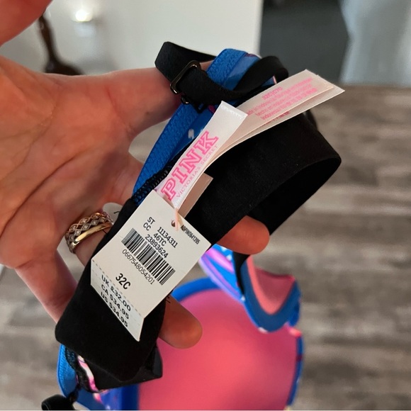 NWT! Victoria’s Secret PINK Tropical Push-Up Bra - 32C - Picture 7 of 8